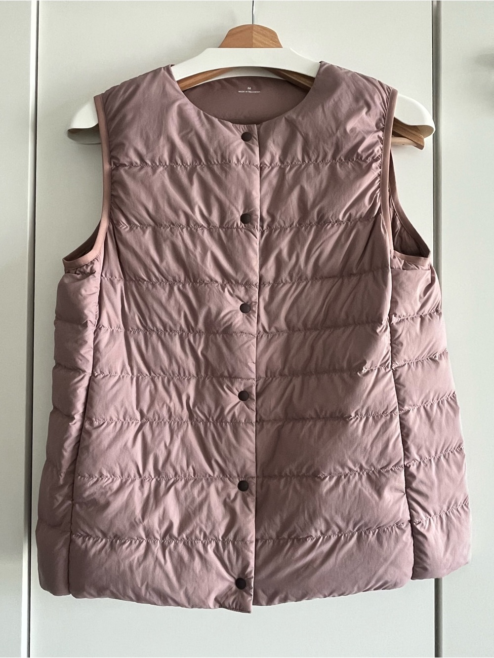 NWOT Muji Collarless Vest Jacket